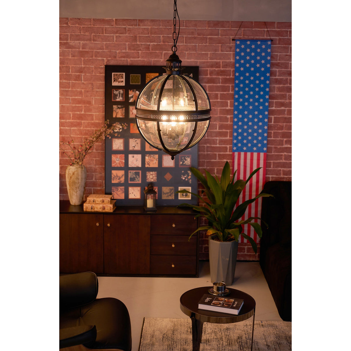 Voby Glass Linear Pendant Light