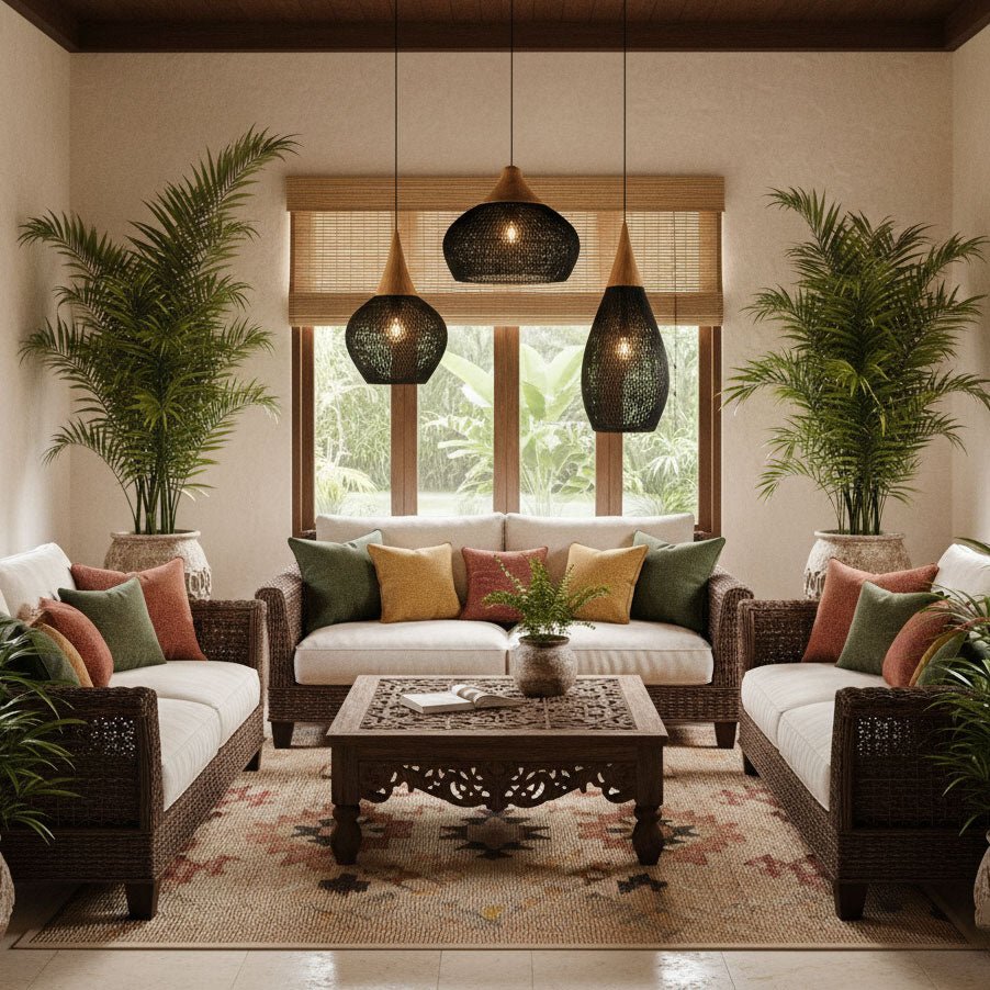 Hopia Rattan Pendant Light