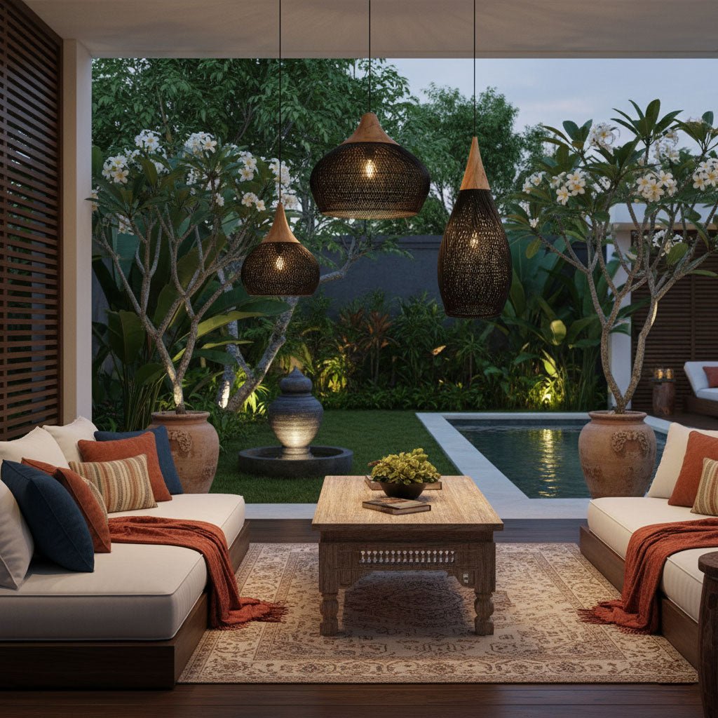 Hopia Rattan Pendant Light