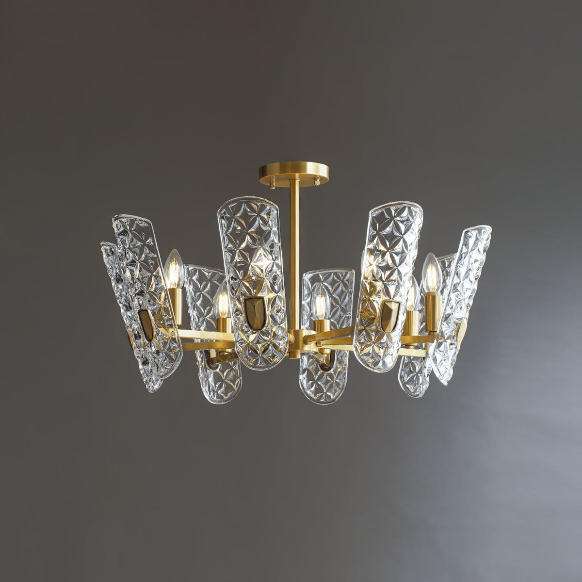 Casinian Elegant Brass Central Chandelier
