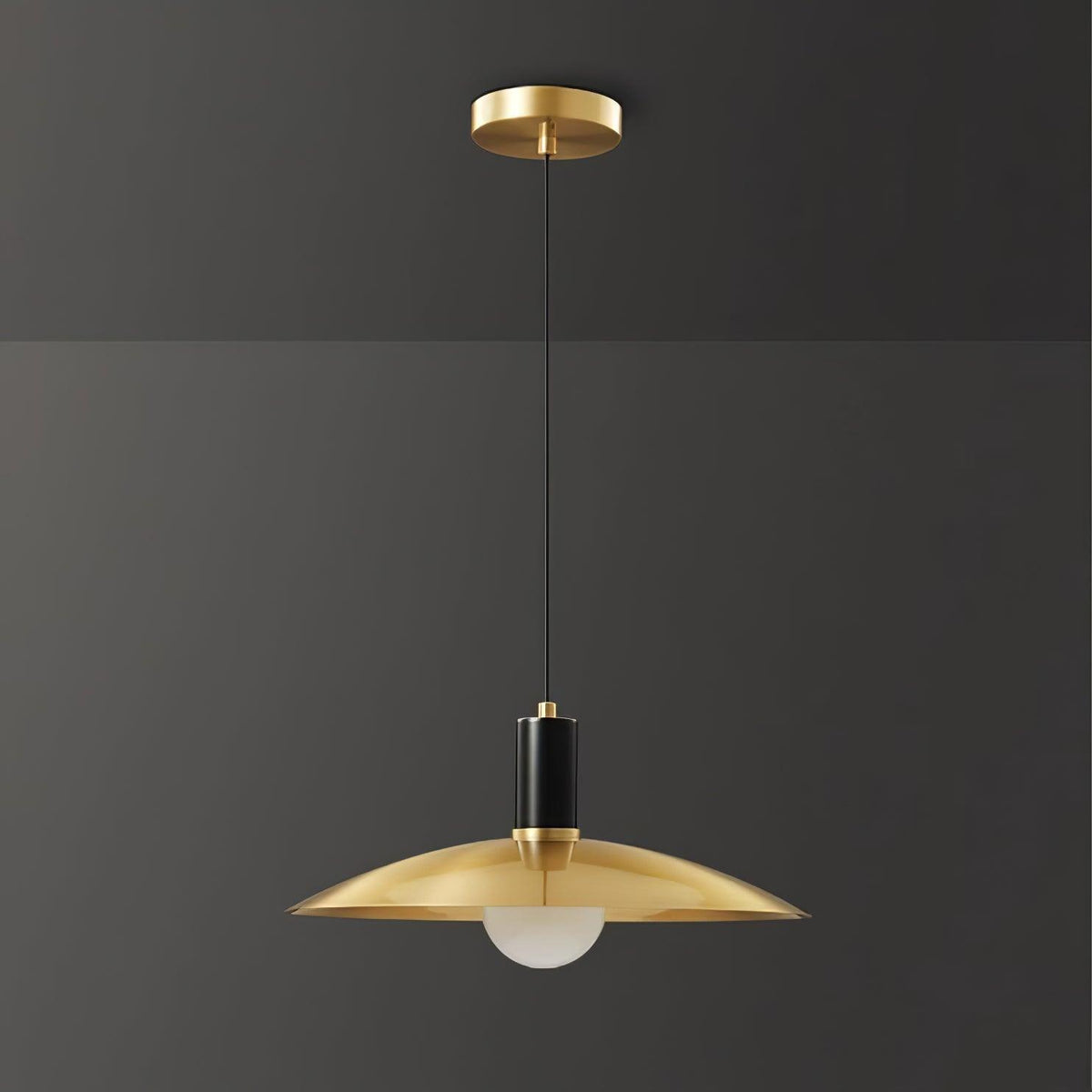Thalora Brass & Glass Classic Pendant Lamp