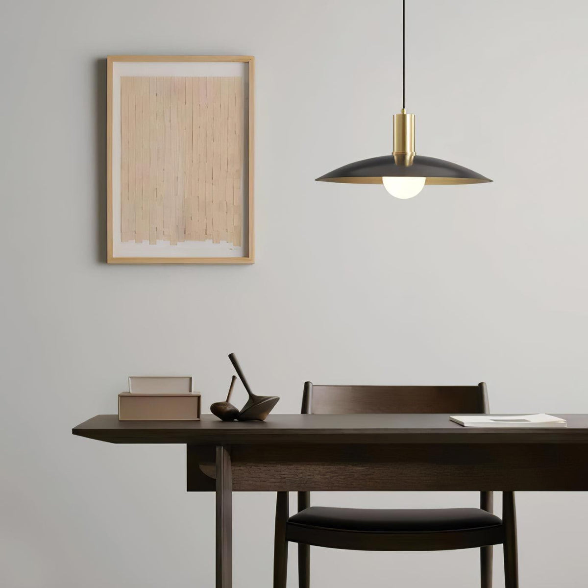 Thalora Brass & Glass Classic Pendant Lamp