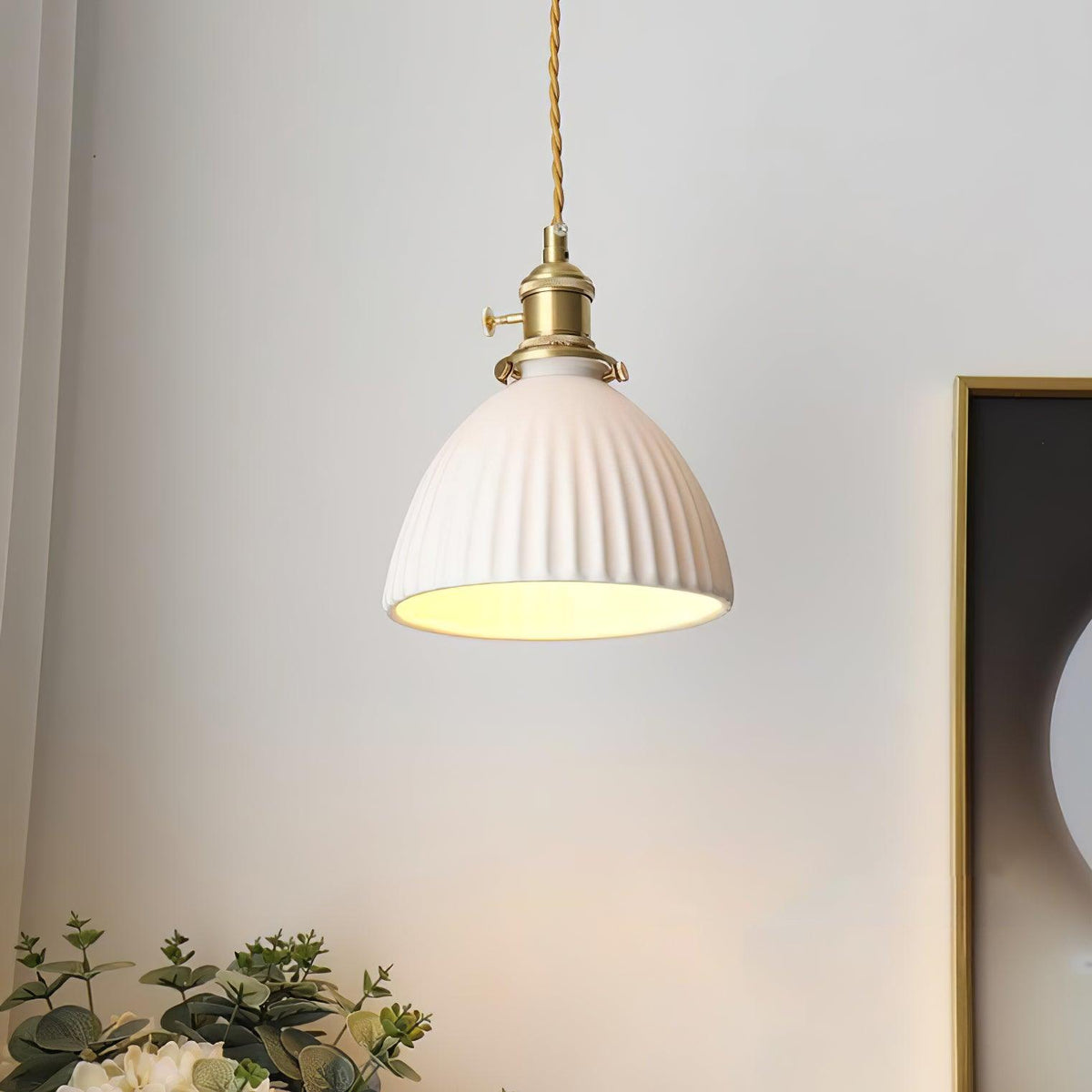 Ornoryra Vintage Glass Pendant Light