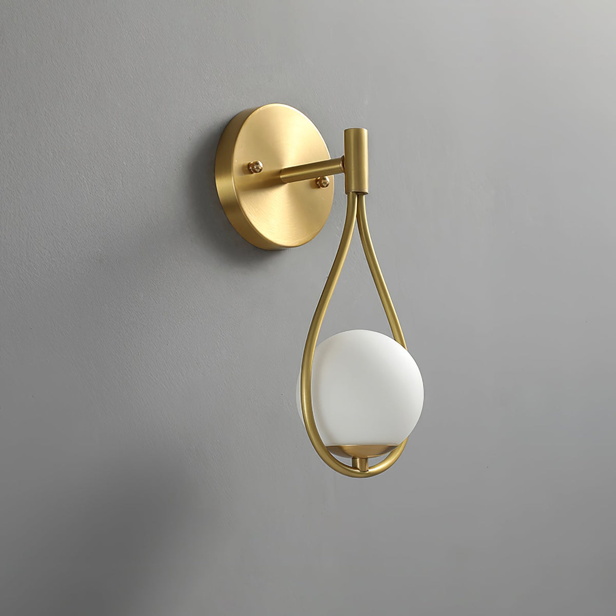 Eiralaya Modern Minimalist Vanity Brass Glass Wall Lamp