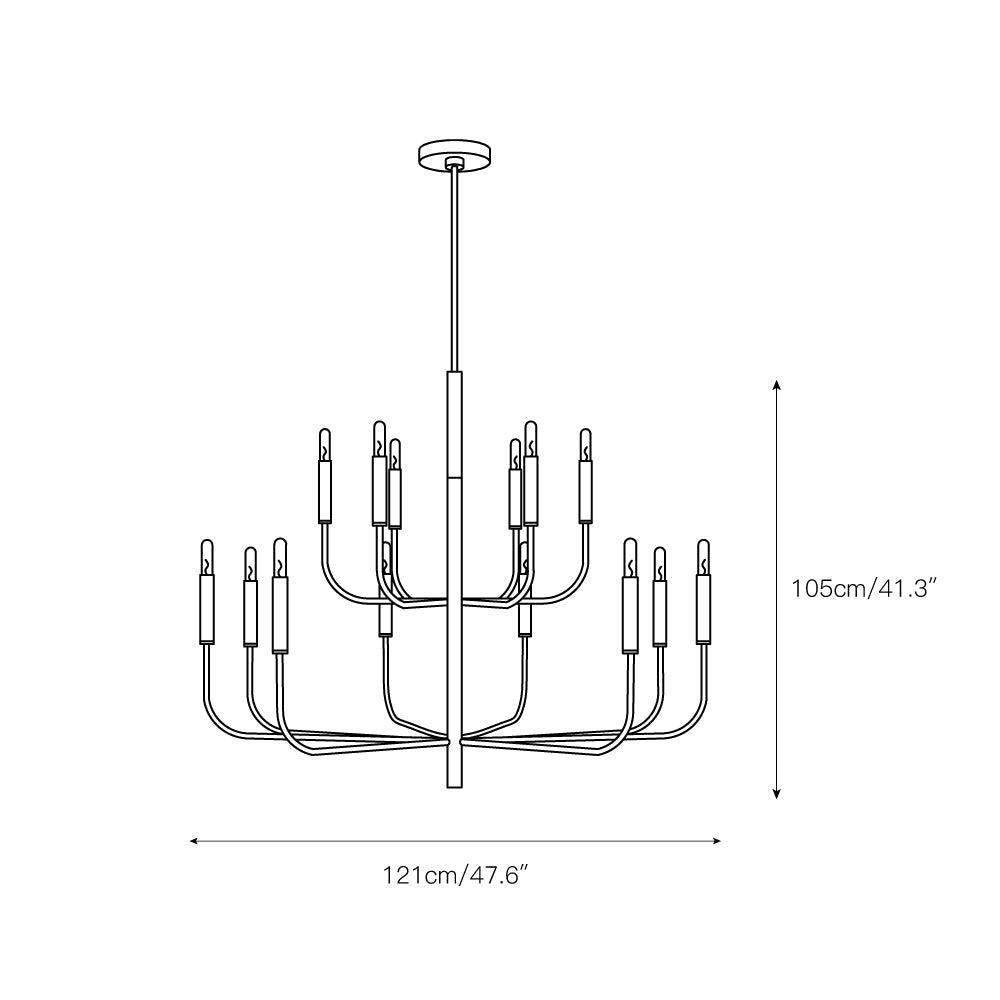 Oriirora Brass Chandelier