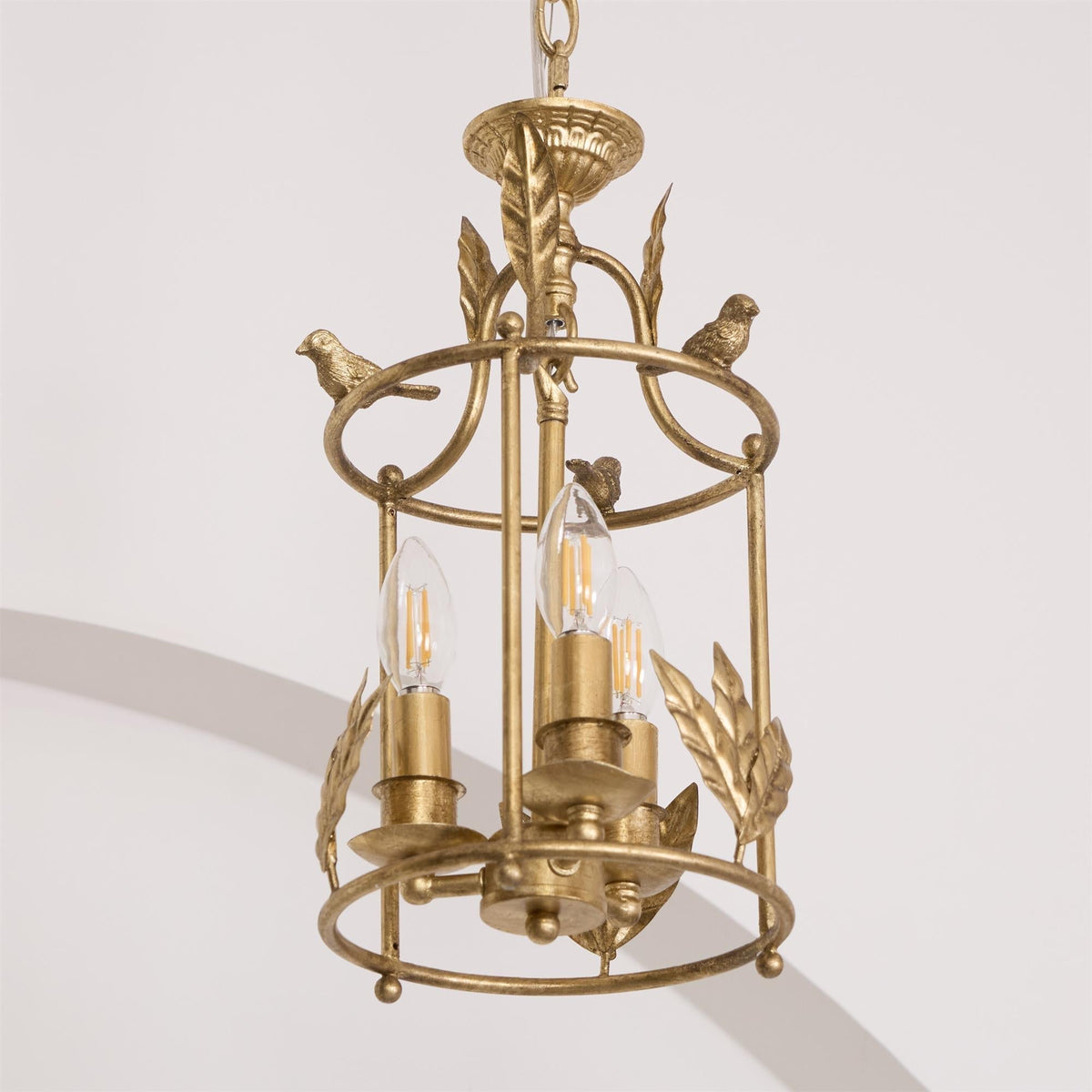 Arlen Baroque Style Metal Lantern Pendant Light