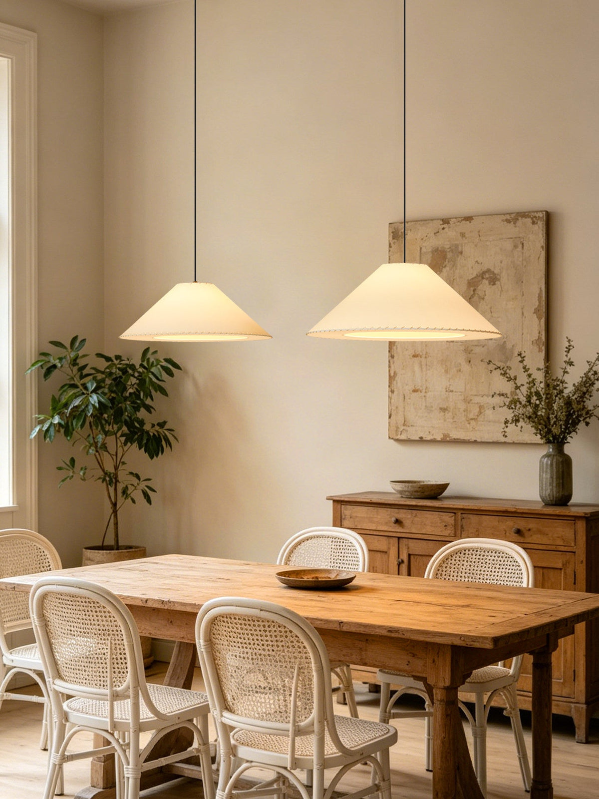 Ormondleigh Fabric Cone Pendant Lamp