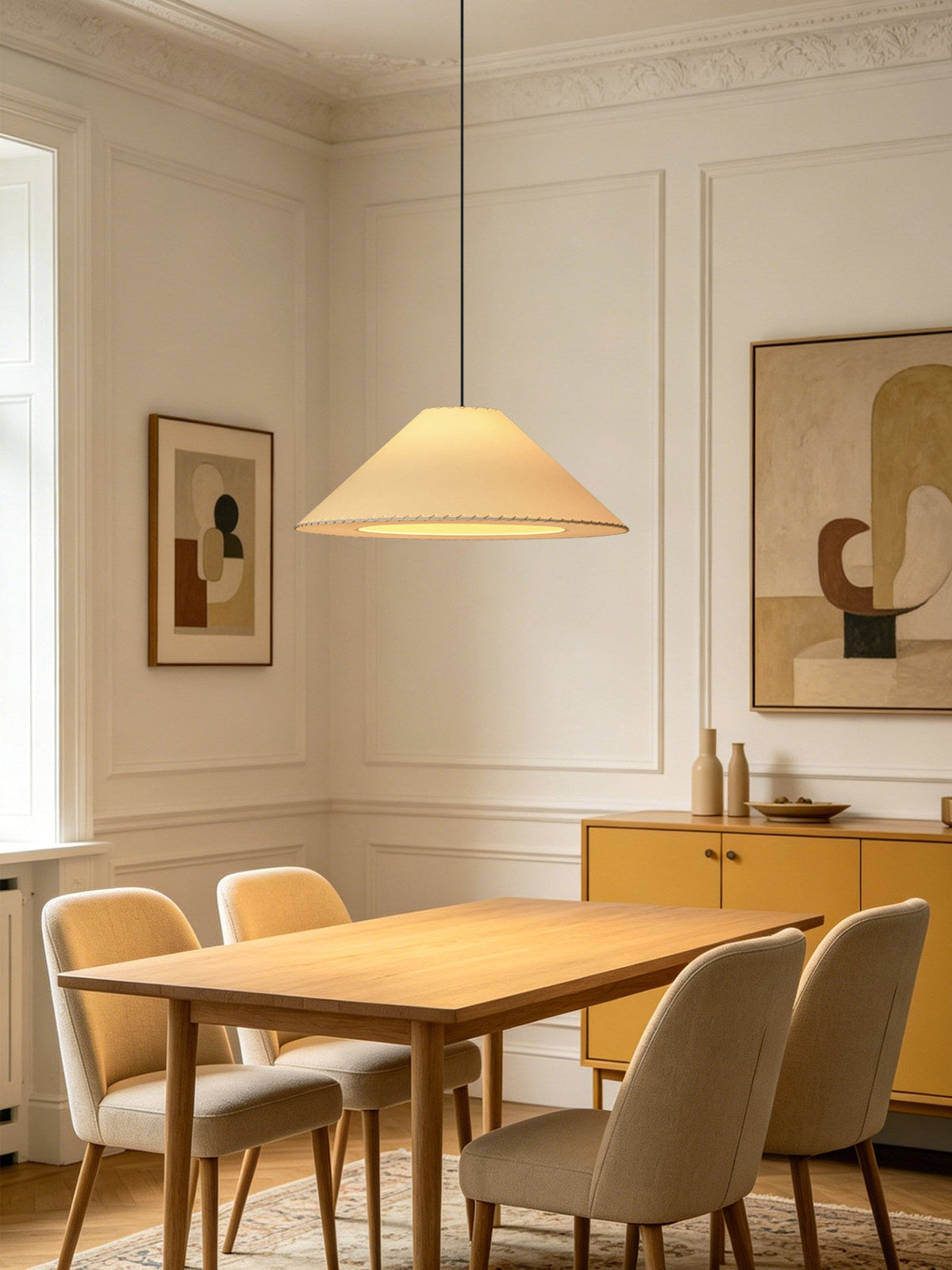Ormondleigh Fabric Cone Pendant Lamp