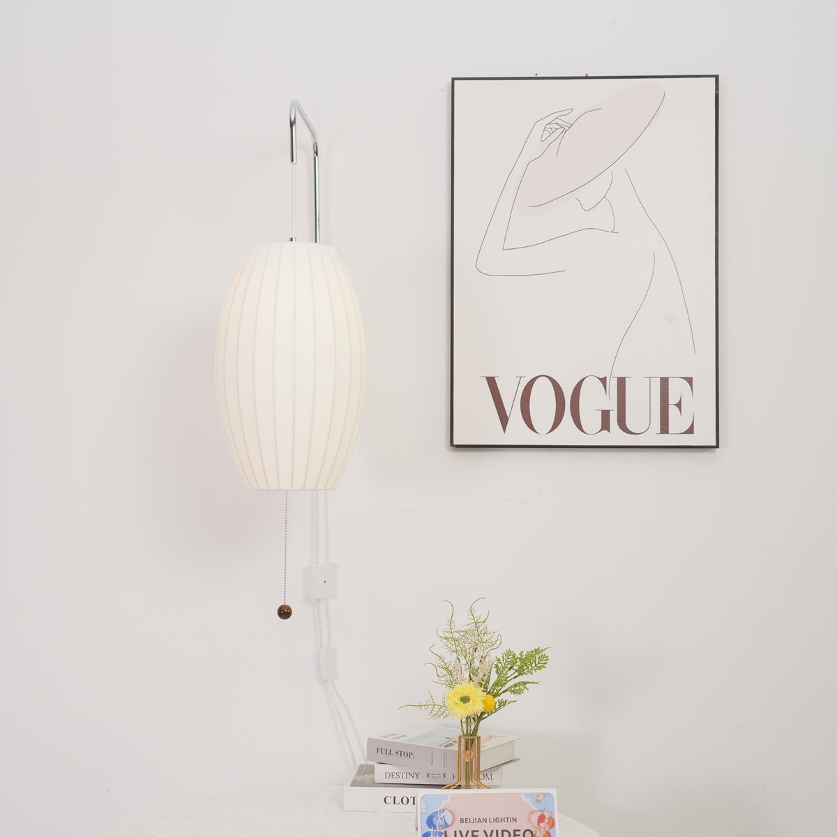 Hugo Wall Sconce Walnut Ball
