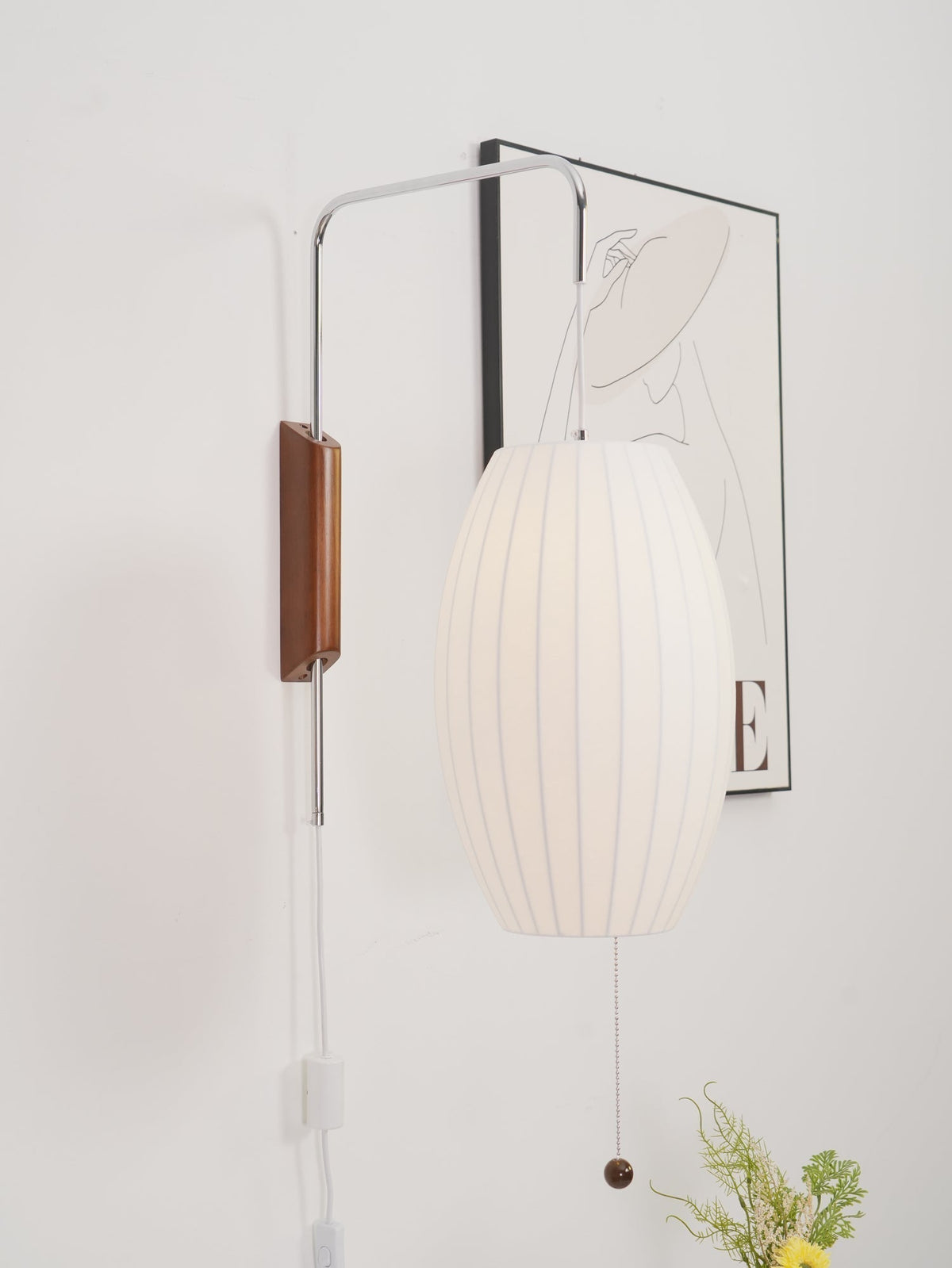 Hugo Wall Sconce Walnut Ball