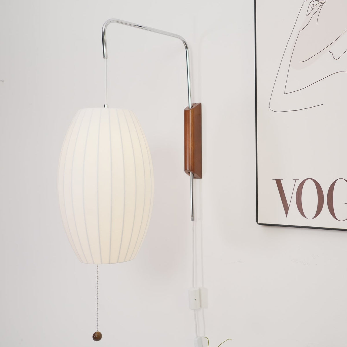 Hugo Wall Sconce Walnut Ball