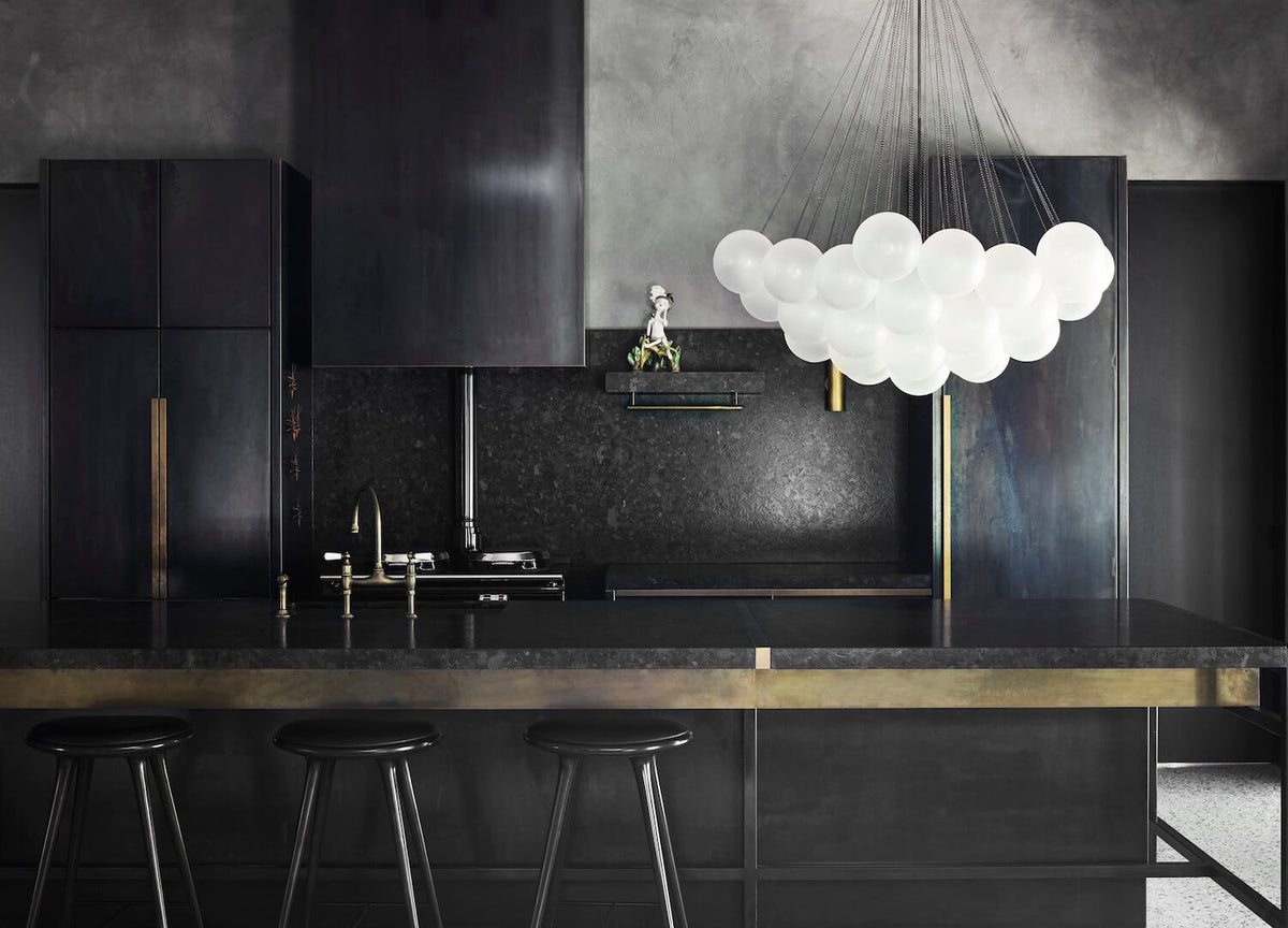 Eiririra Chandelier Bubble Frosted Glass