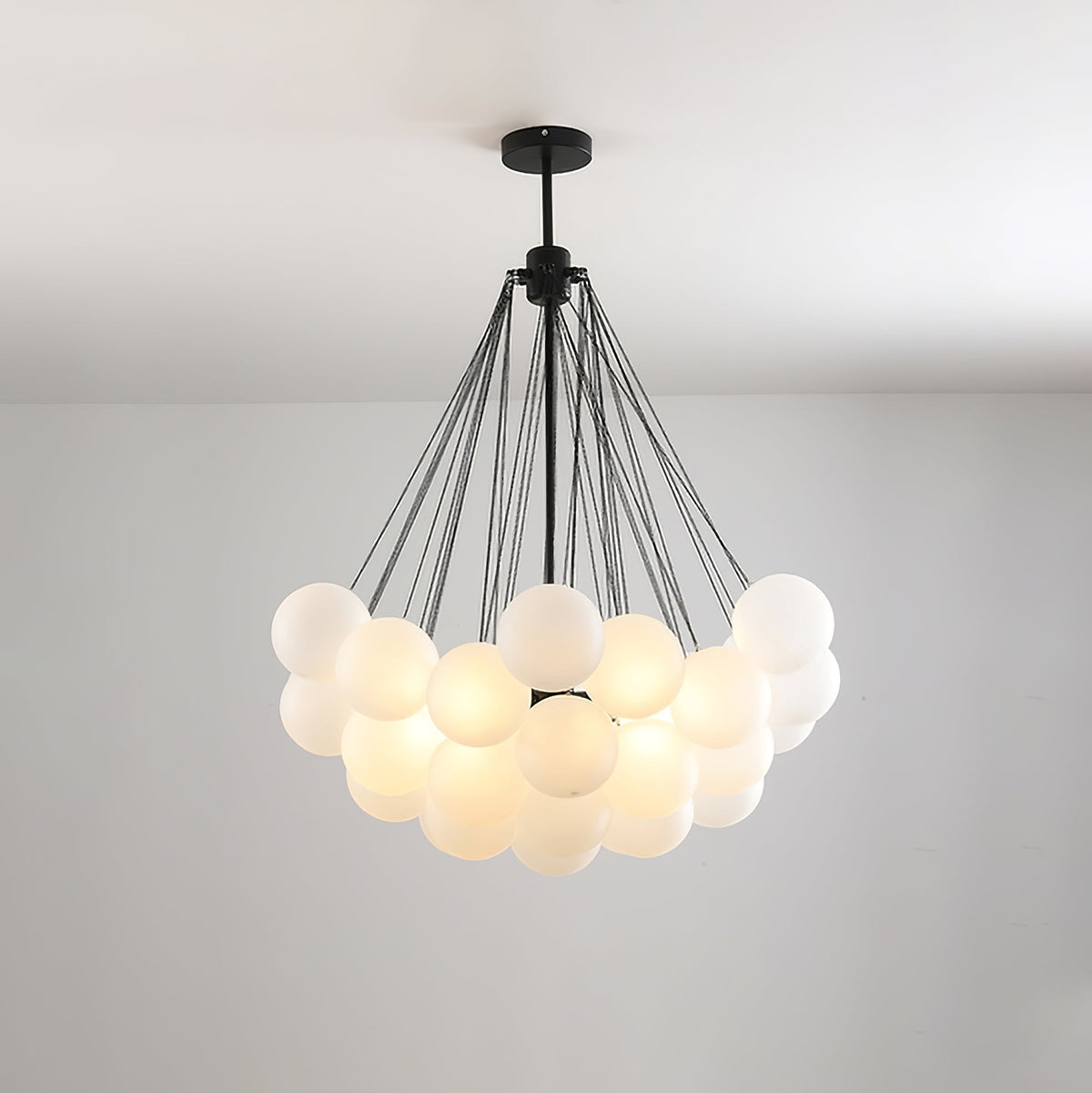 Eiririra Chandelier Bubble Frosted Glass