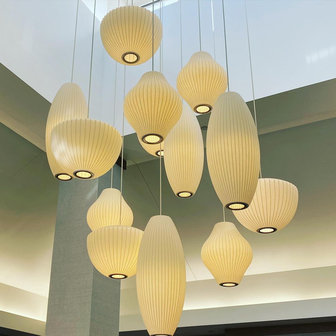 Nebula Bubble Mulberry Silk Pendant Lamp
