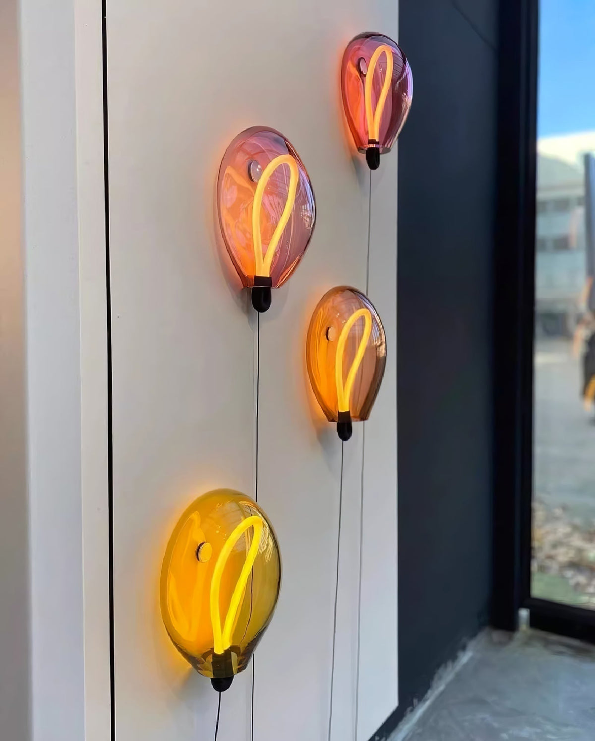 Lysolila Premium Nordic Art Glass Wall Light