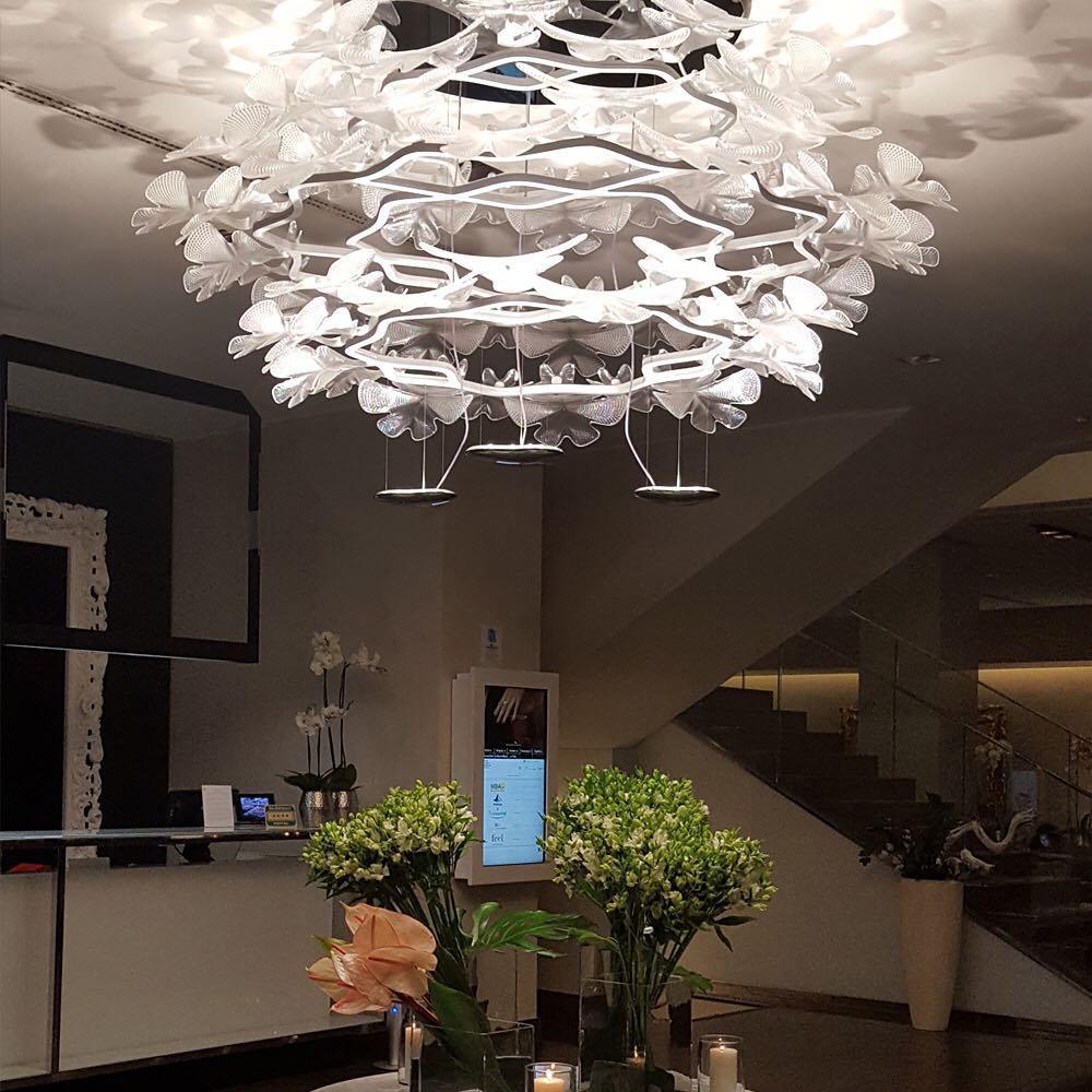Ravis Chandelier Suspension Clear Leaf