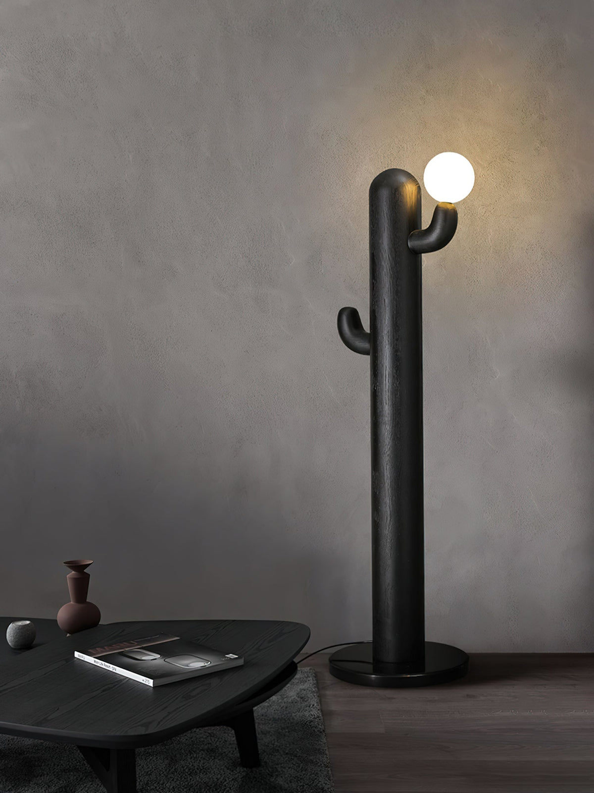 Blaze Cactus Wood Floor Lamp