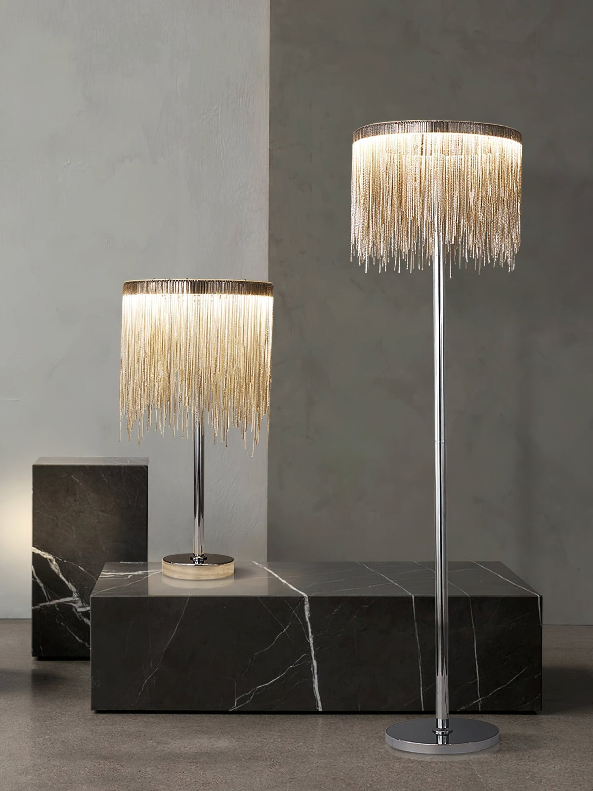 Fringe Cadena Tassel Floor Lamp