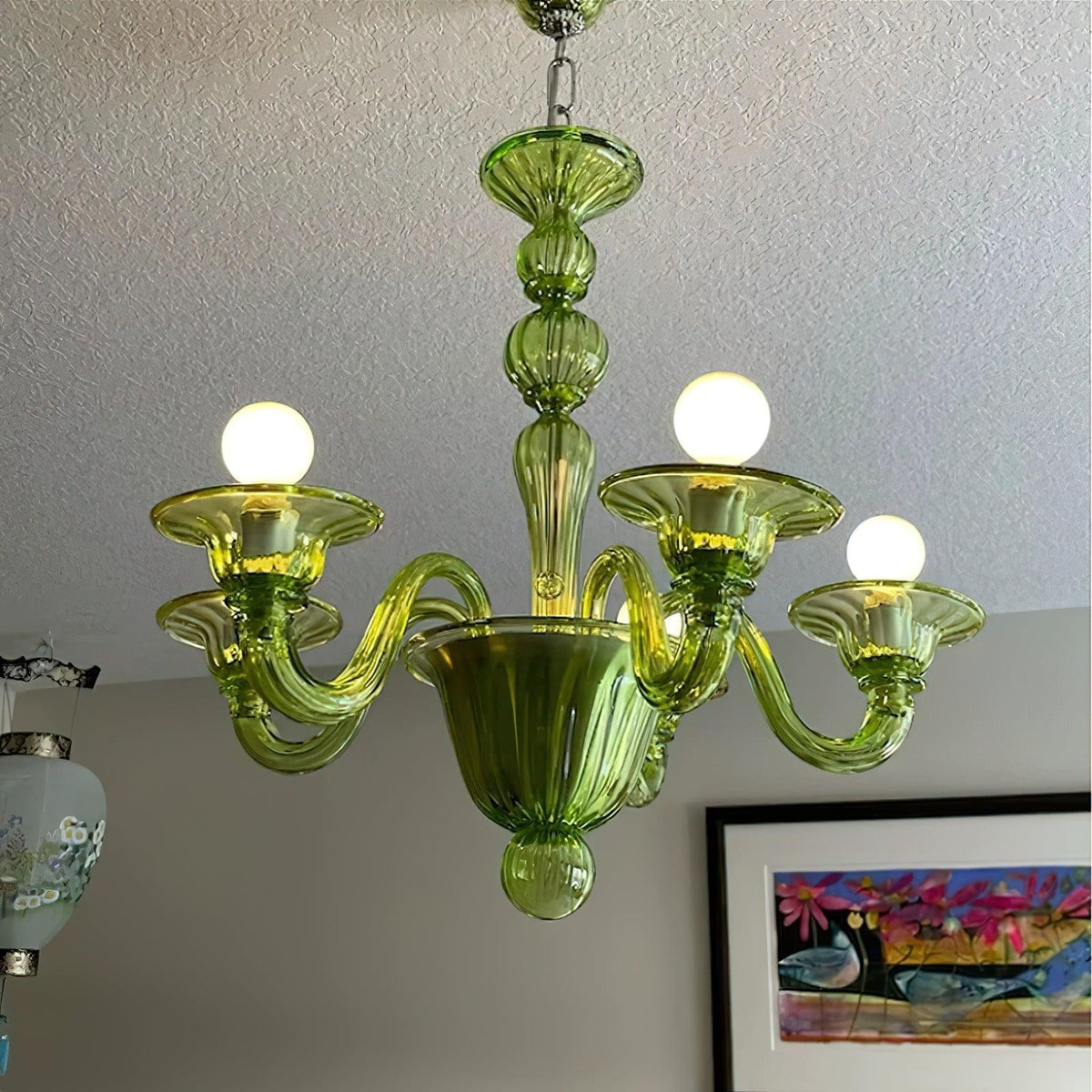 Vase Chandelier Murano Glass Exotic