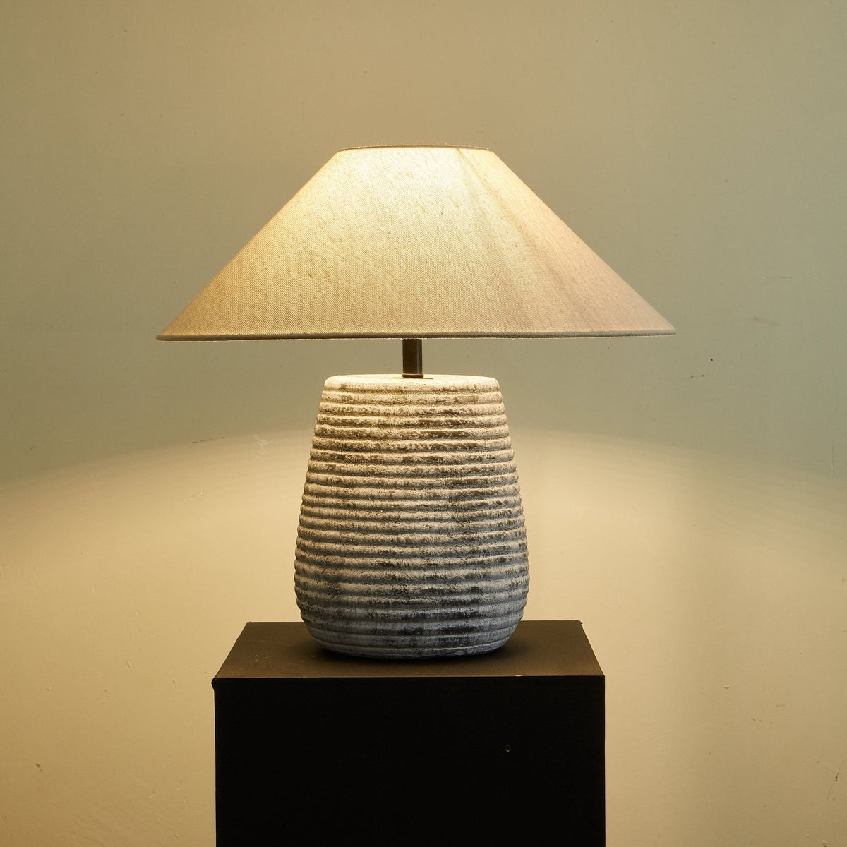 Clarissa Clear Fabric Table Lamp