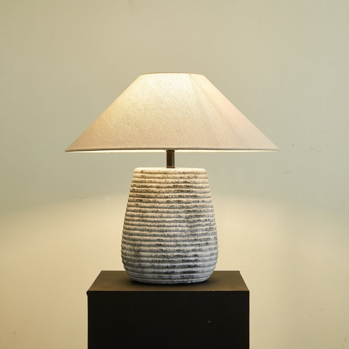 Clarissa Clear Fabric Table Lamp