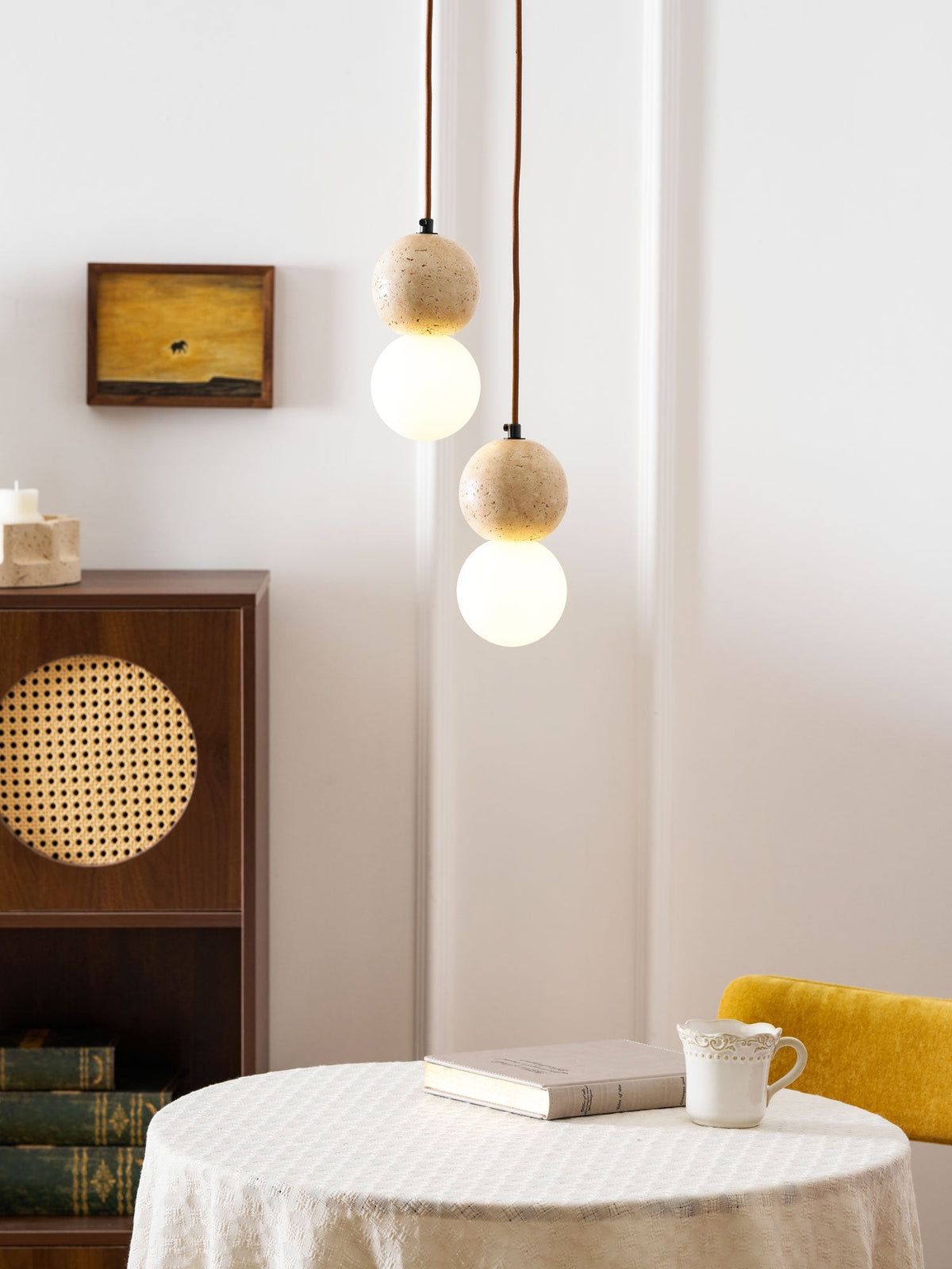 Bohya Travertine Pendant Light