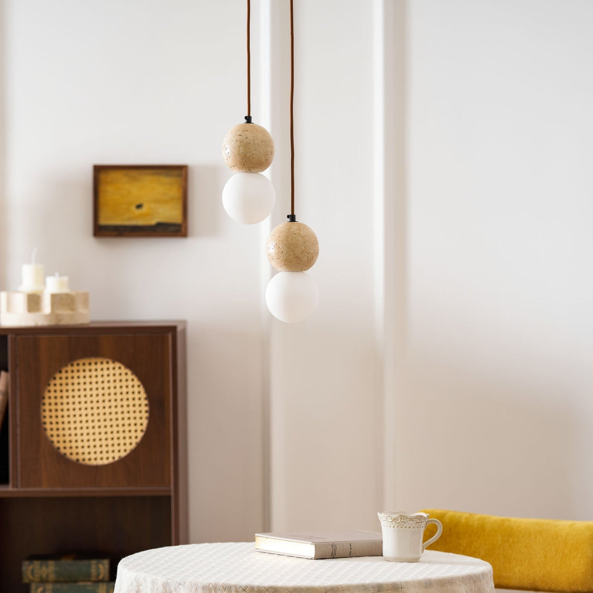Bohya Travertine Pendant Light