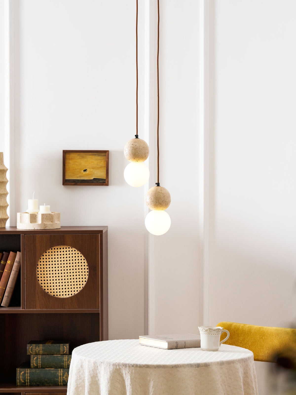 Bohya Travertine Pendant Light