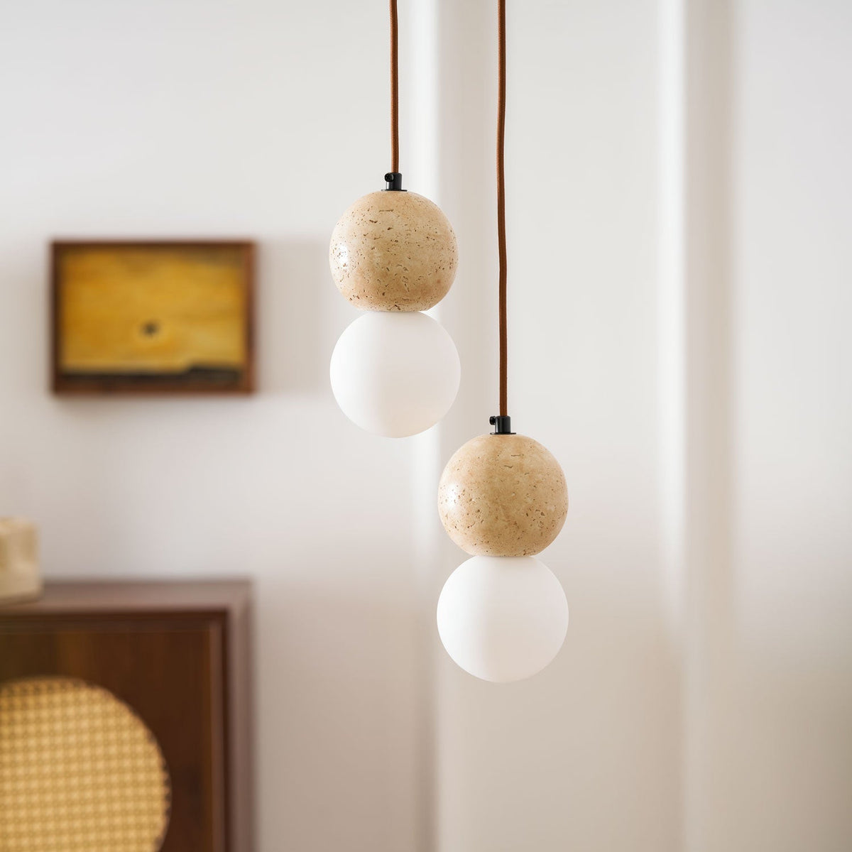 Bohya Travertine Pendant Light