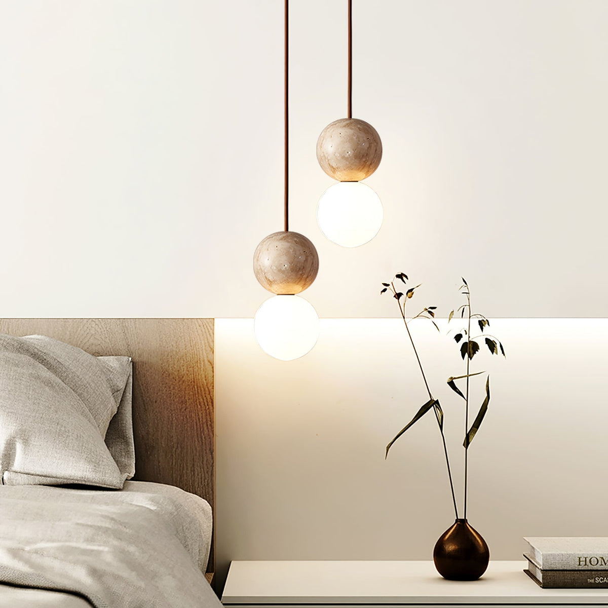 Bohya Travertine Pendant Light