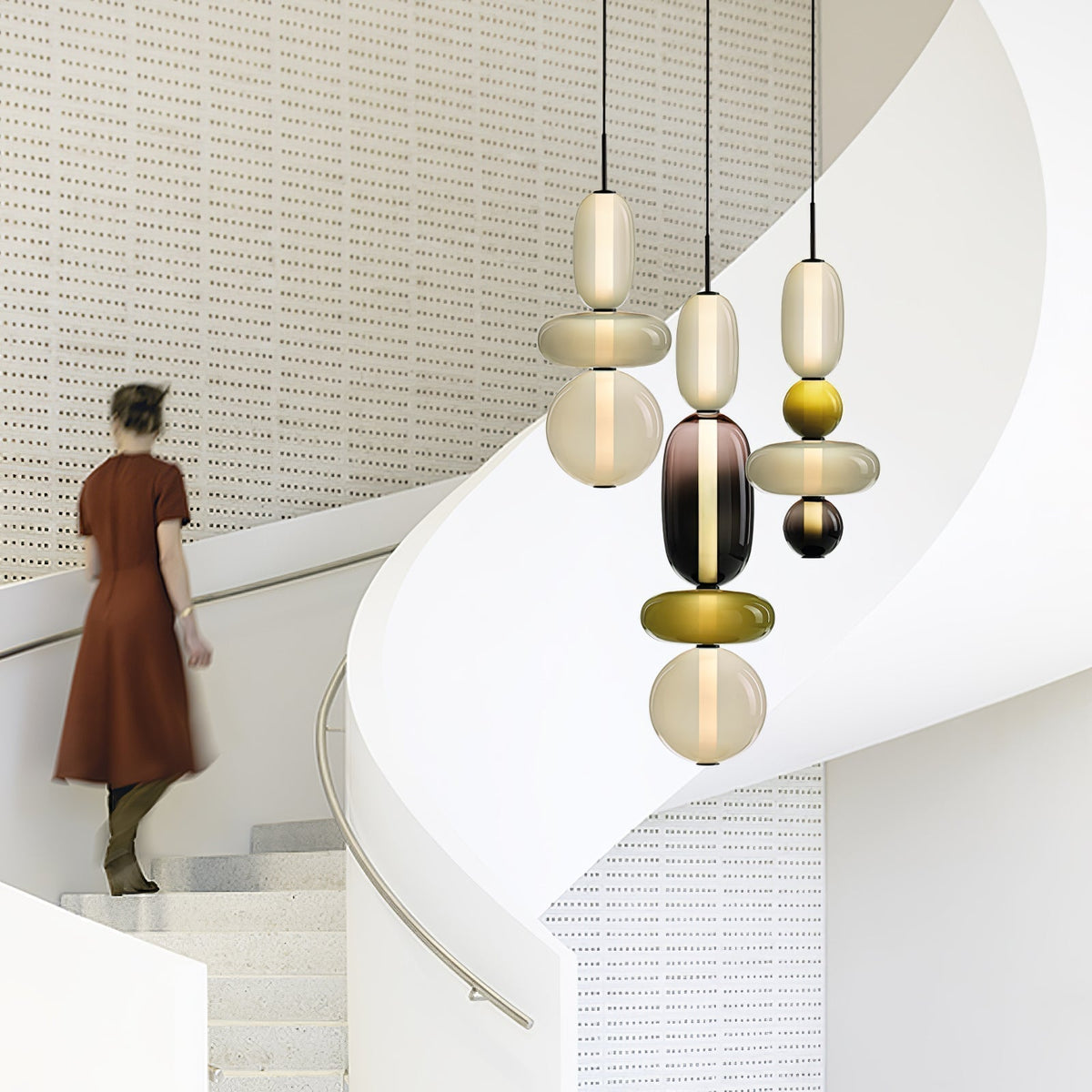 Daelen Glass Acrylic Artistic Pendant Light