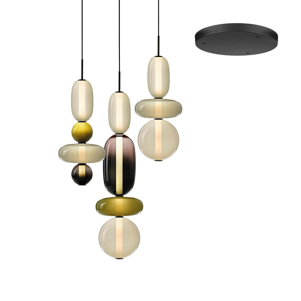 Lioraena Candied Glass Cluster Pendant Light