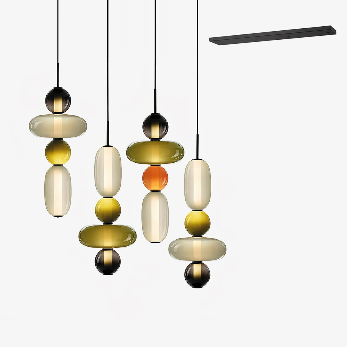 Lioraena Candied Glass Cluster Pendant Light