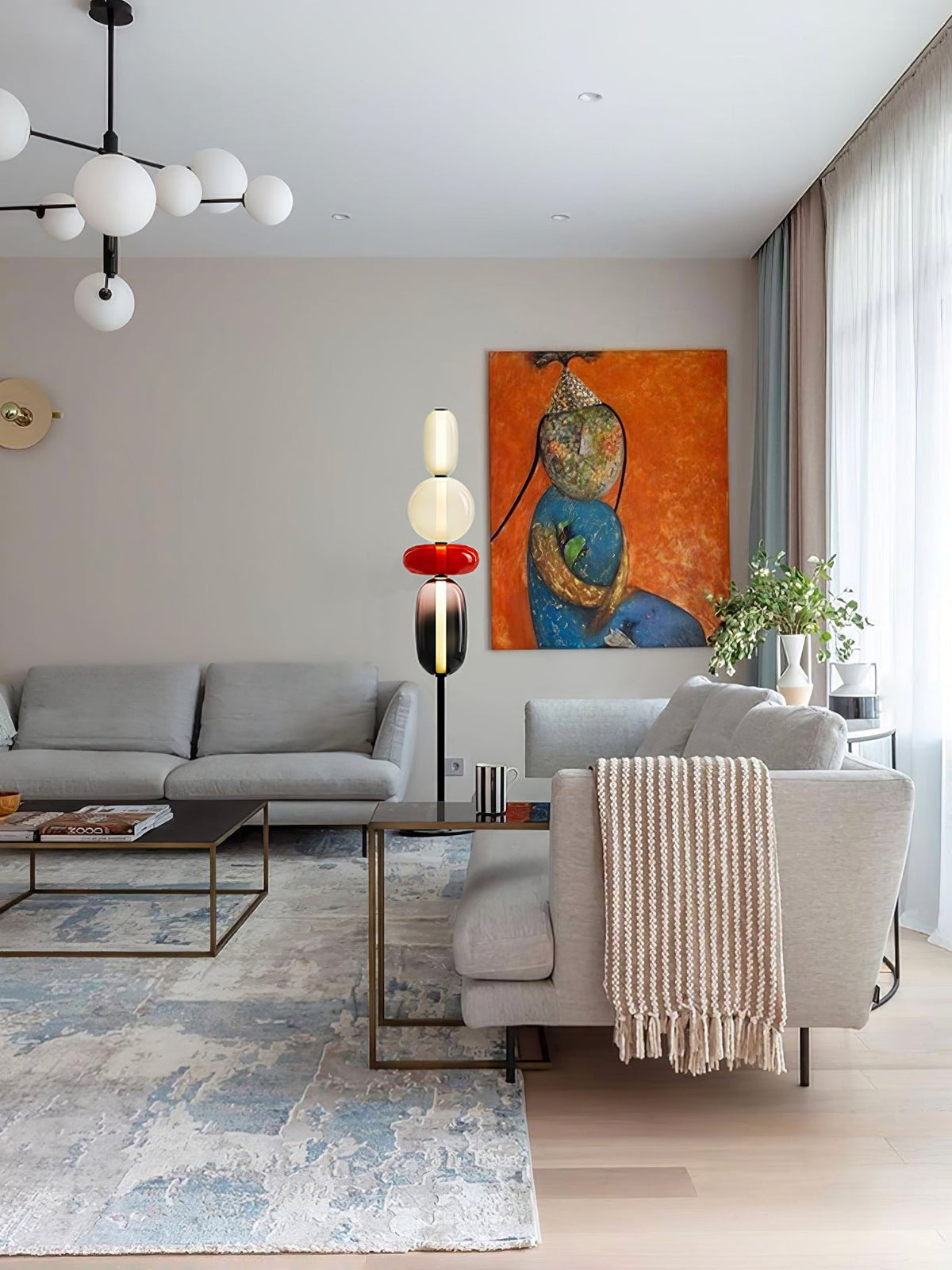 Wayel Glass Floor Lamp