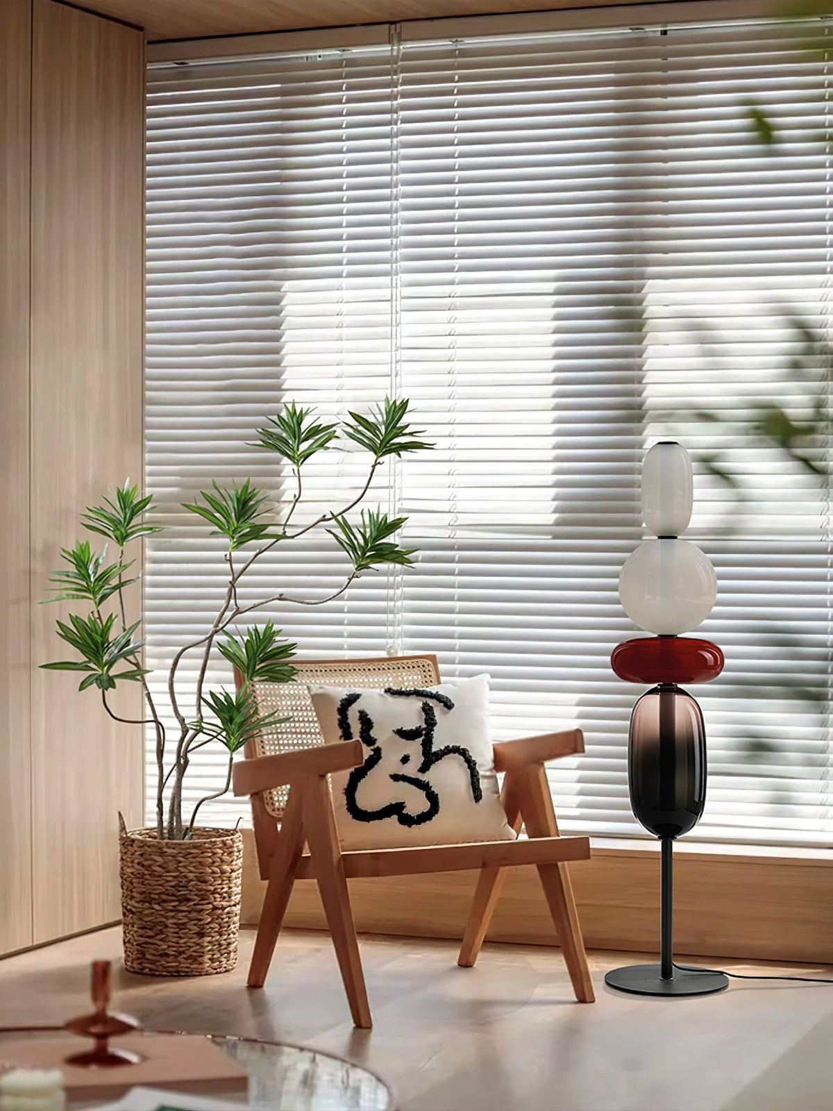 Wayel Glass Floor Lamp