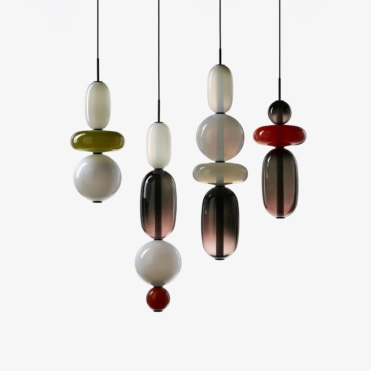 Lioraena Candied Glass Cluster Pendant Light