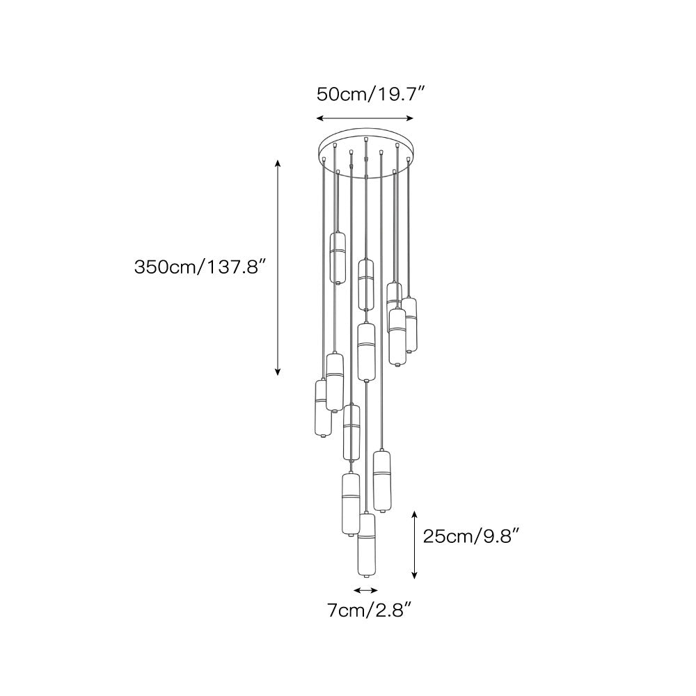 Ebmio Alabaster Chandelier