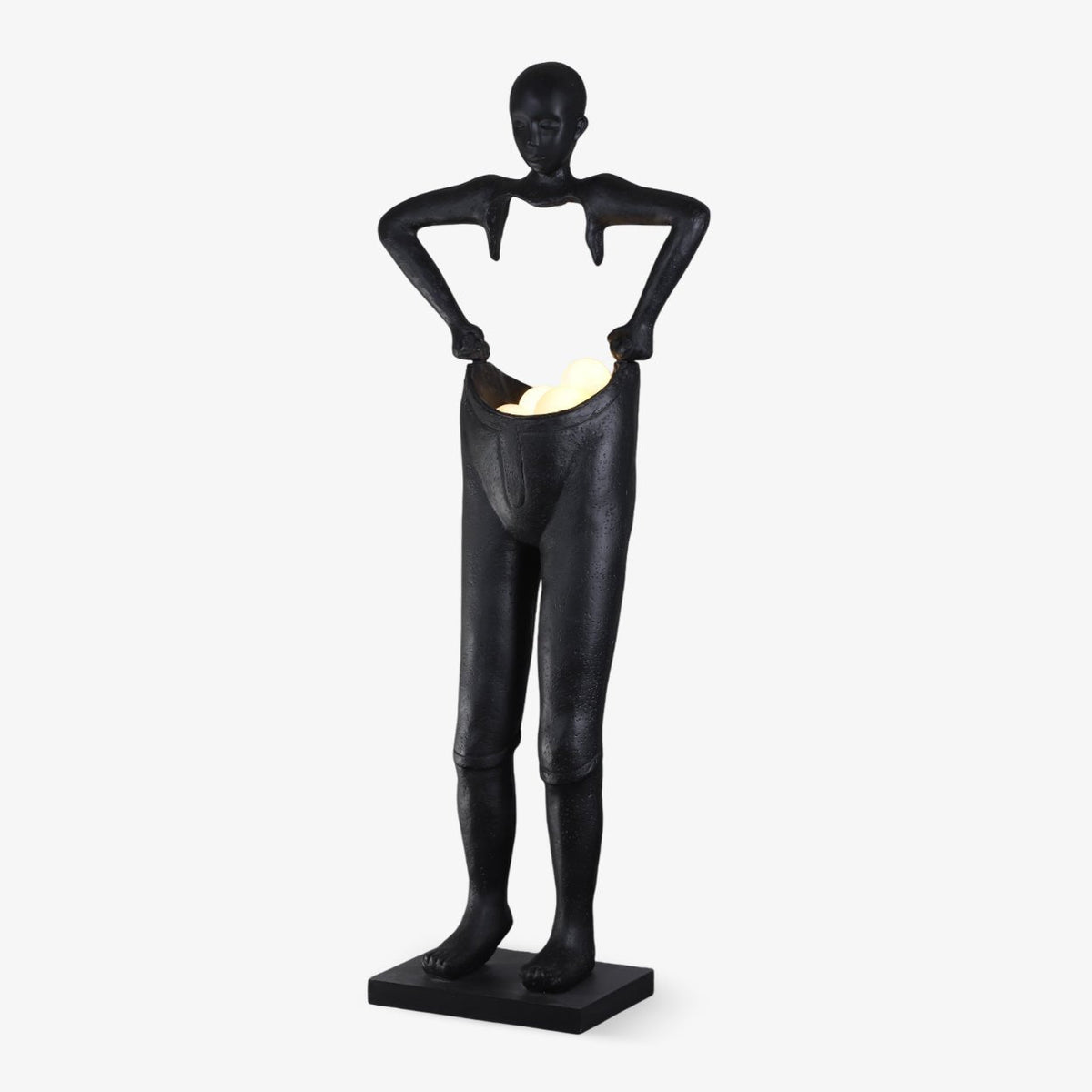 Vamiryra Sculptural Black Floor Lamp