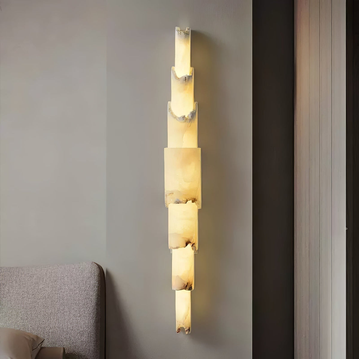 Caspian Multi-layer Alabaster Wall Light