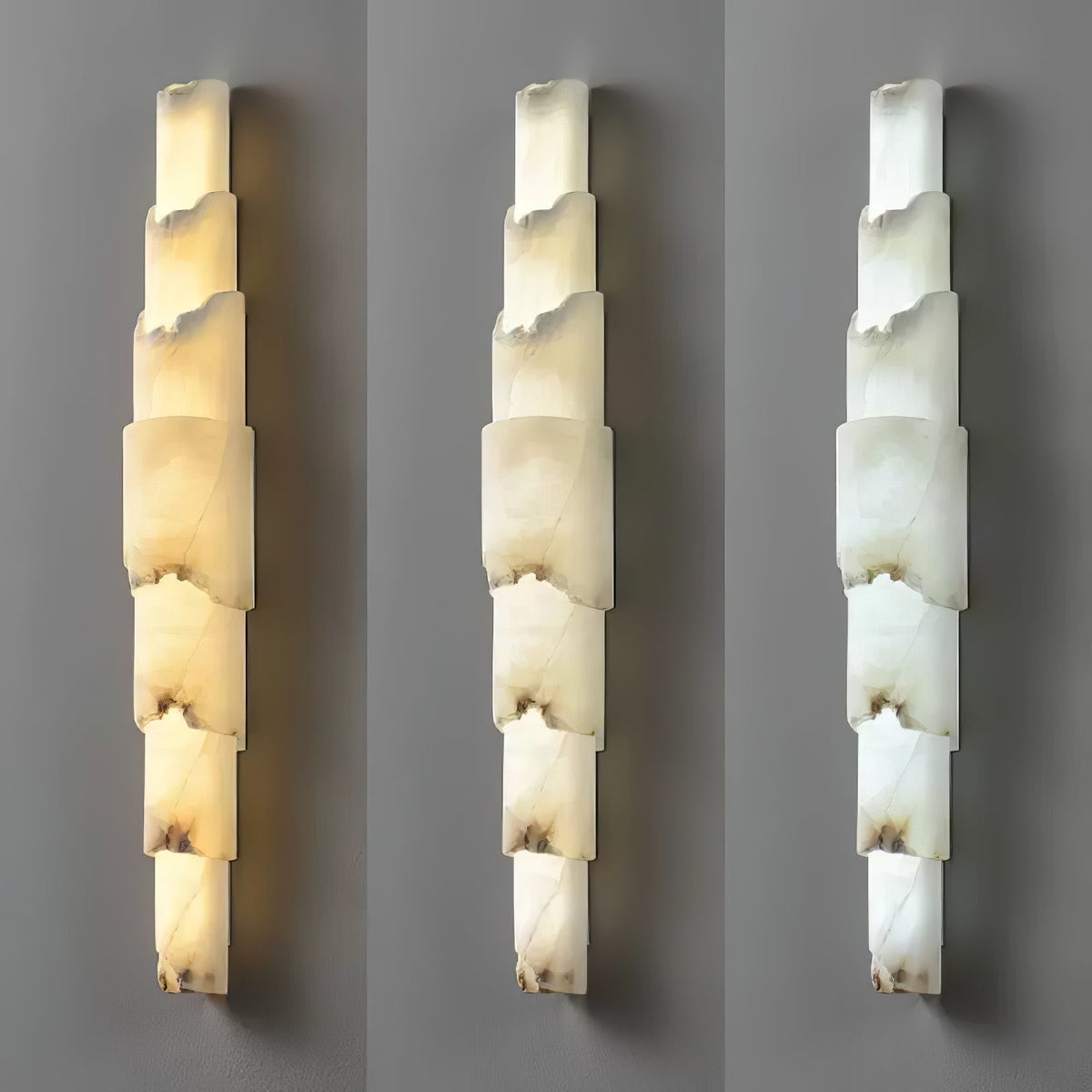 Caspian Multi-layer Alabaster Wall Light