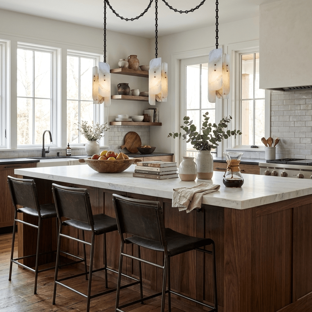 Aurevian Cascading Chain Cluster Chandelier