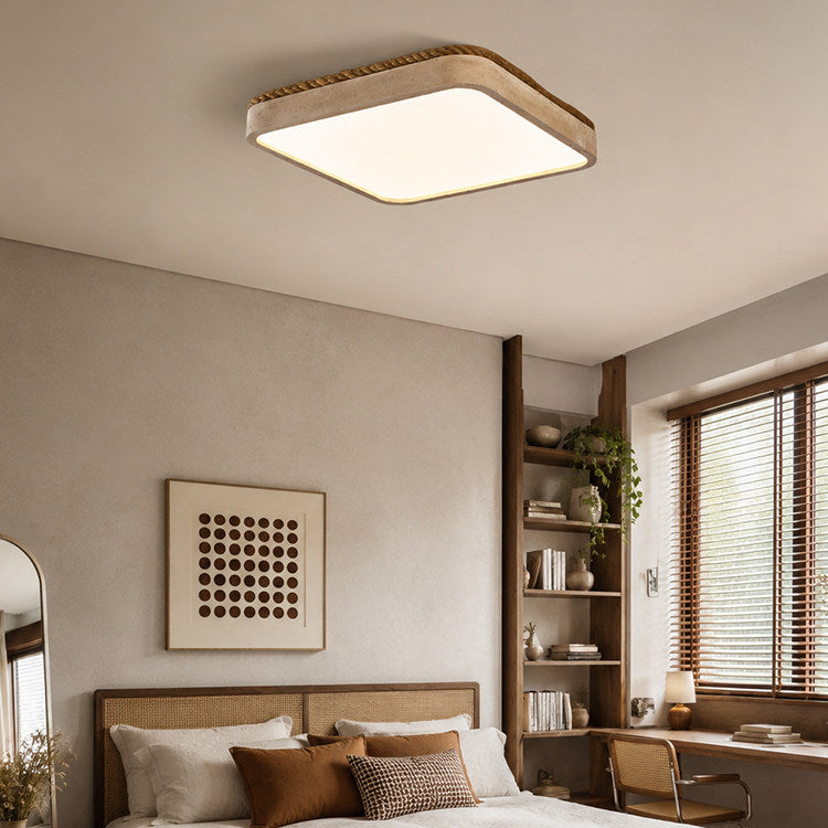 Ivermont Travertine Flush Mount Light