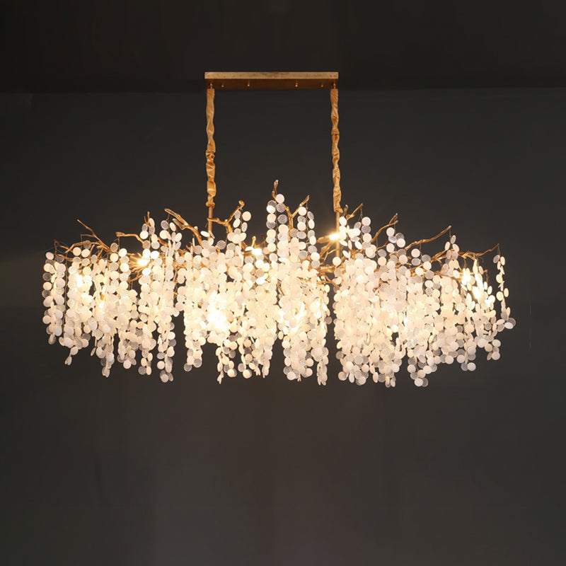 Haverford Branch Waterfall Long Chandelier