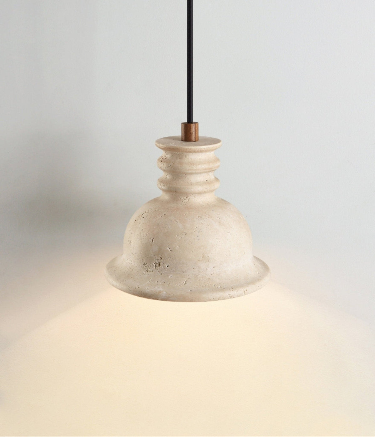 Tavuenne Travertine Sculptural Pendant Light