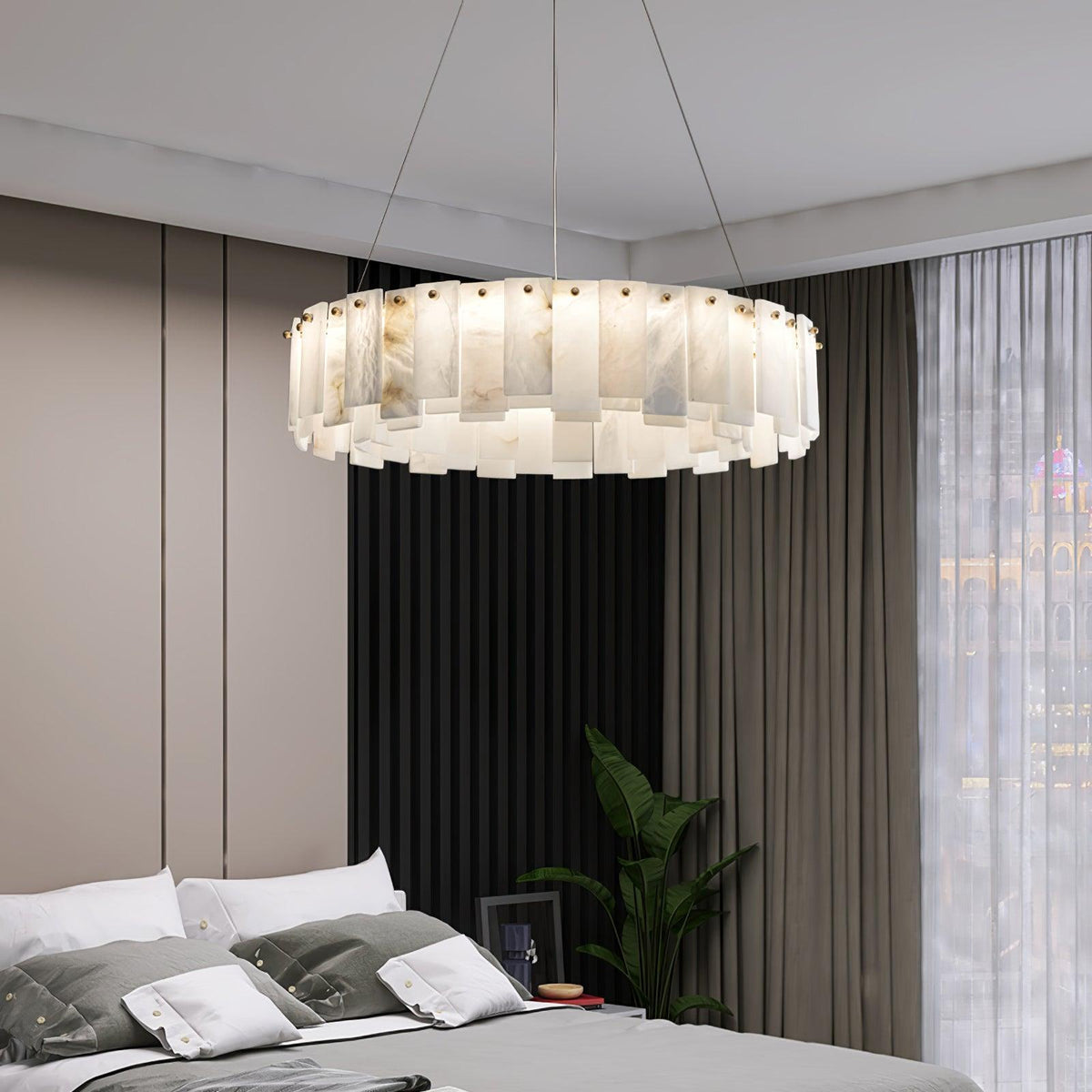 Vodore Alabaster Pendant Light