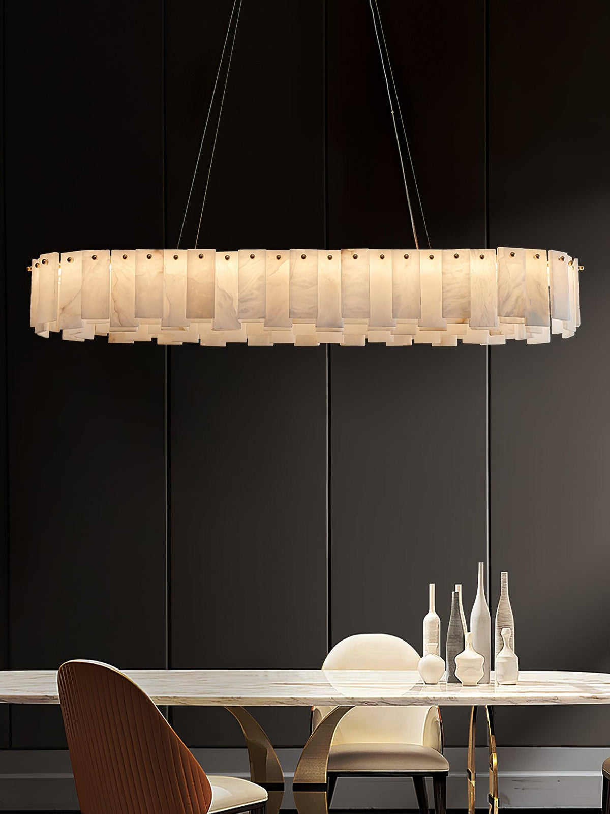 Vodore Alabaster Pendant Light