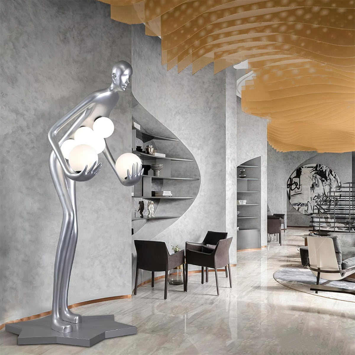 Silvaris Sculptural Floor Lamp