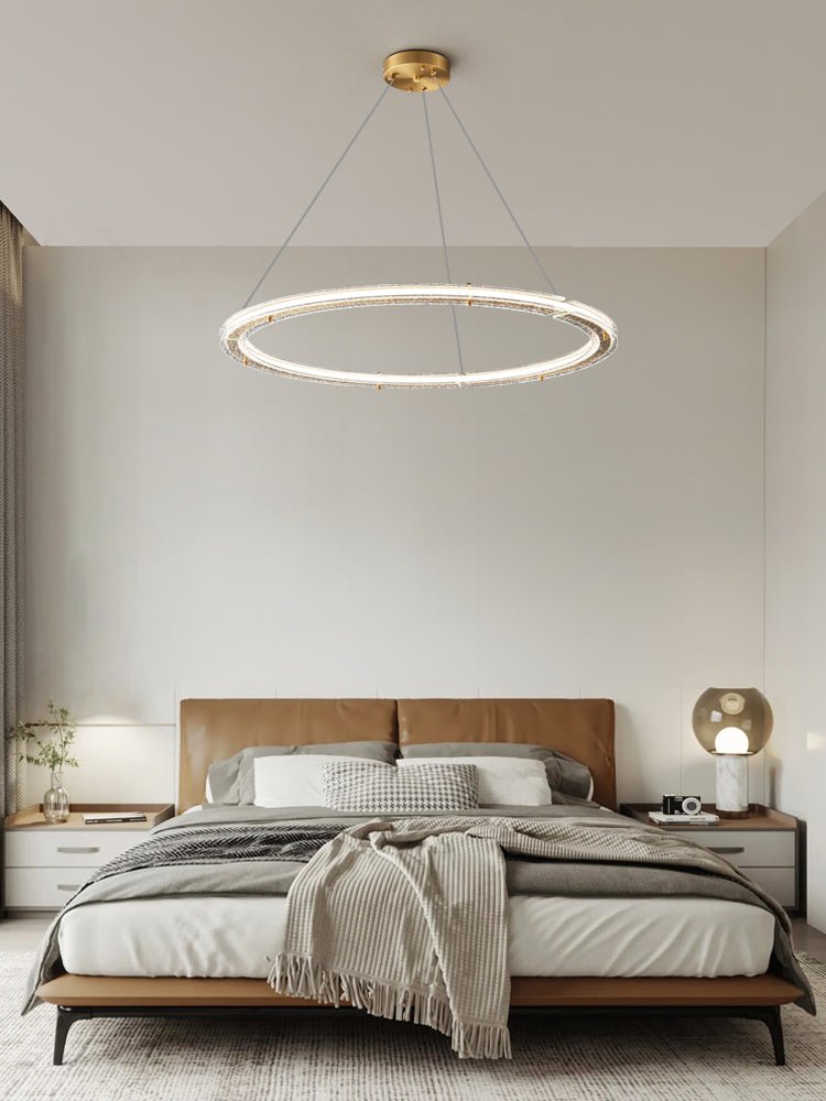 Lunara Dual-Ring Crystal Chandelier