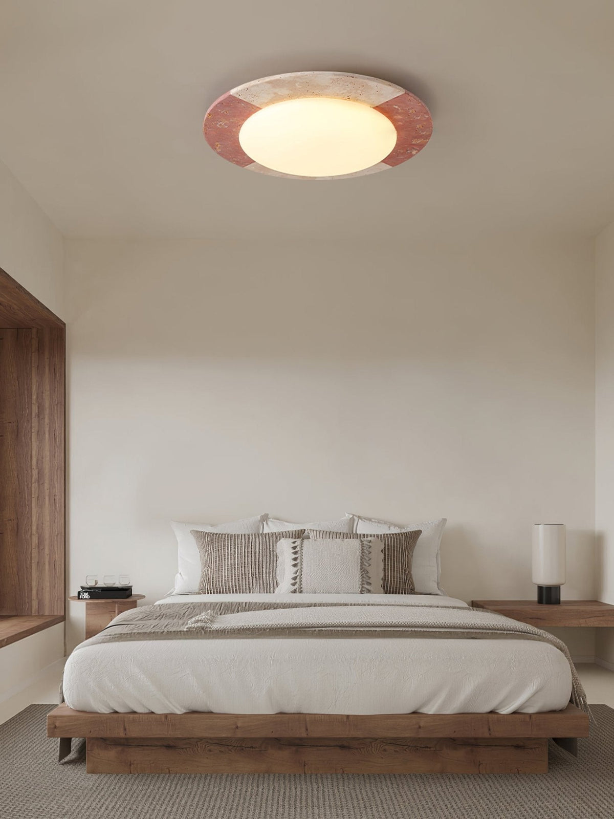 Zeraeos Travertine Ceiling Light