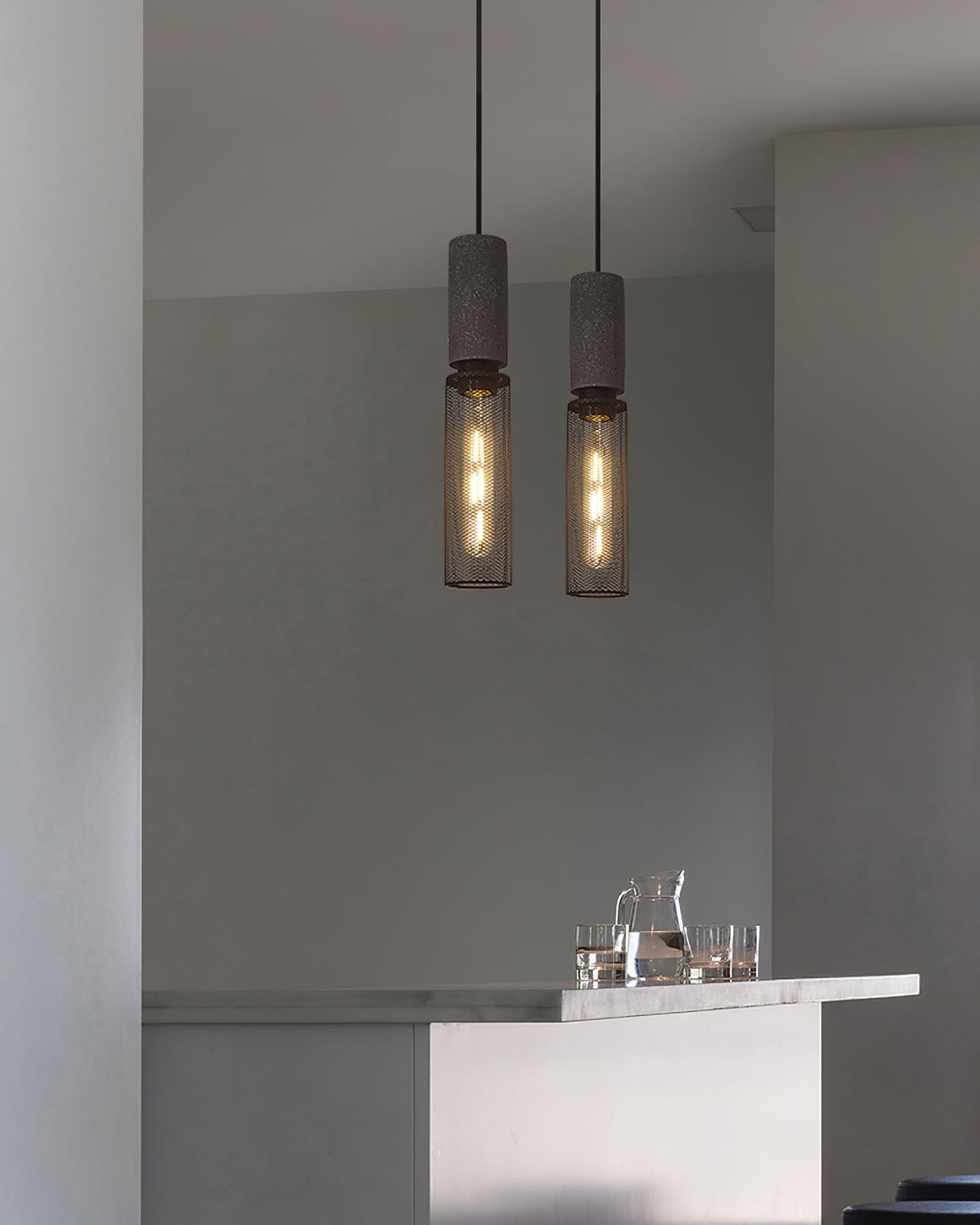 Xiyel Cement Mesh Pendant Light